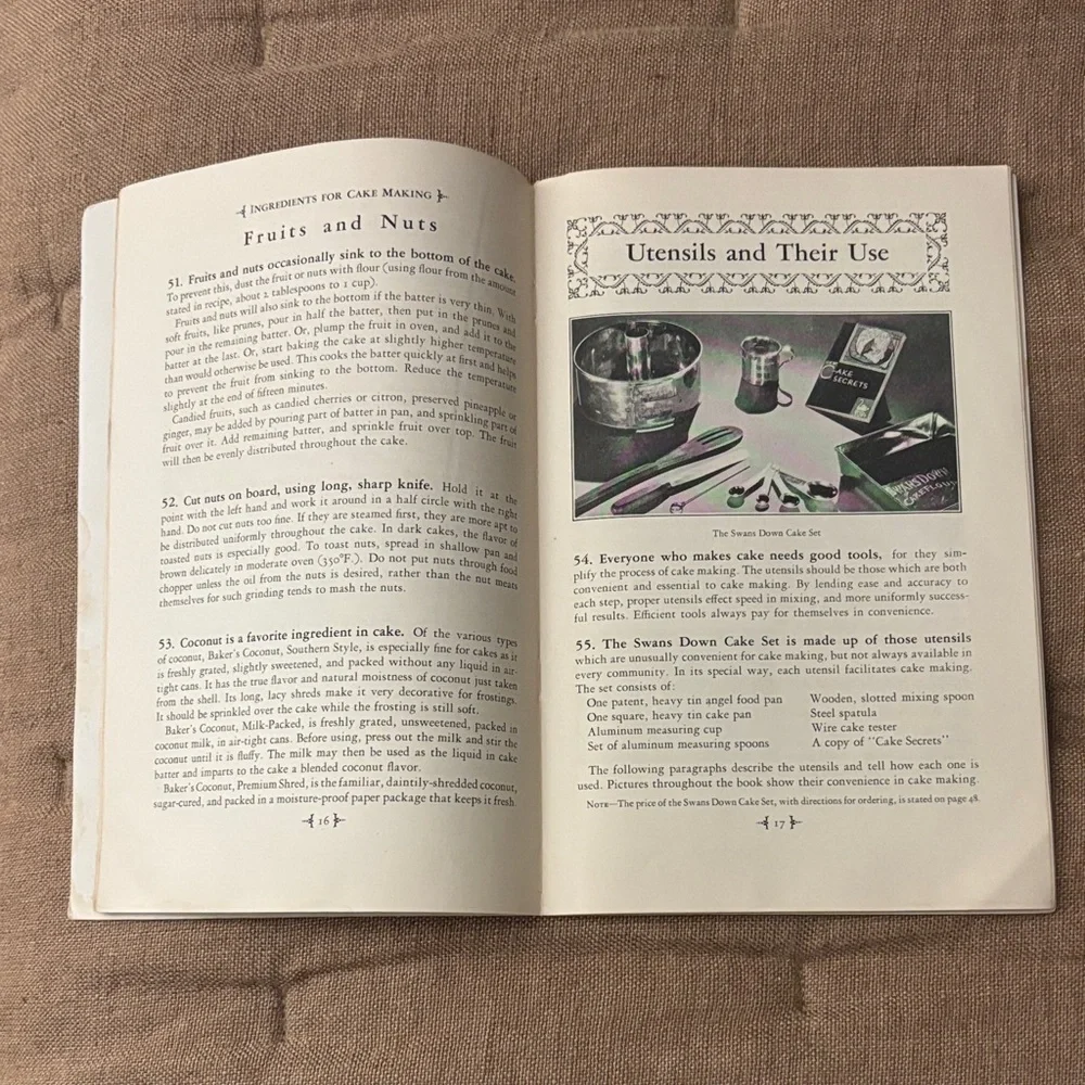 Swans Down Cake Manual Handbook